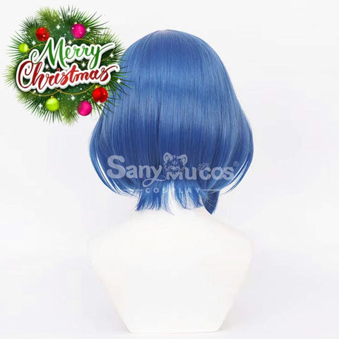 【In Stock】Comics Bocchi The Rock Cosplay Yamada Ryo Blue Short Wig Wigs