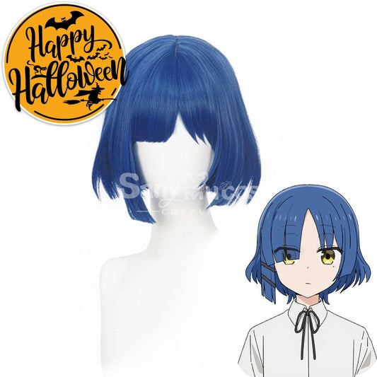 【In Stock】Comics Bocchi The Rock Cosplay Yamada Ryo Blue Short Wig Wigs 1000