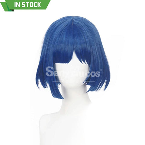 【In Stock】Comics Bocchi The Rock Cosplay Yamada Ryo Blue Short Wig Wigs