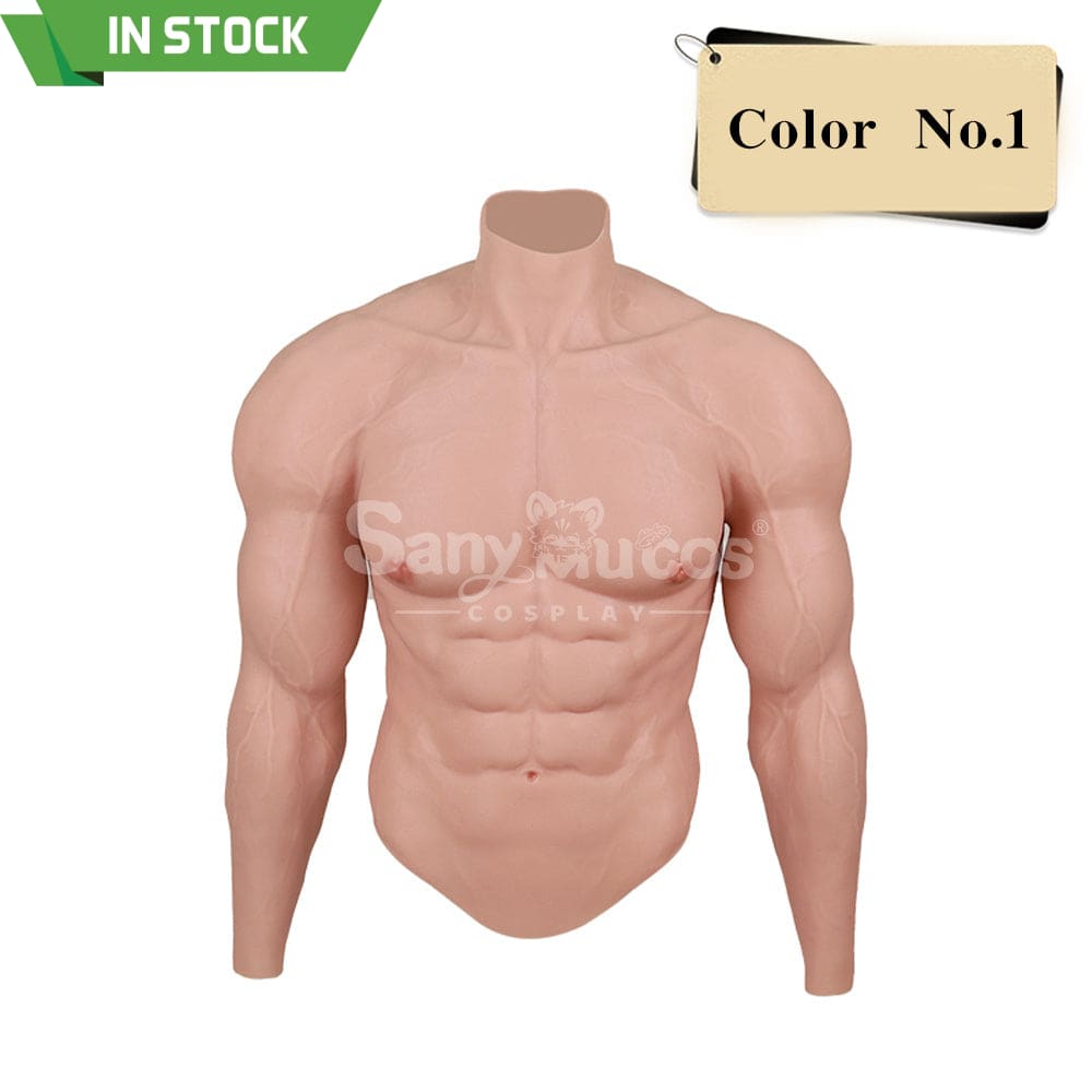 【In Stock】Cosplay Costume Fake Muscle Suit Sleeves Kirin Arm Skin Color Ivory White / Bronze / Chocolate Black Ivory