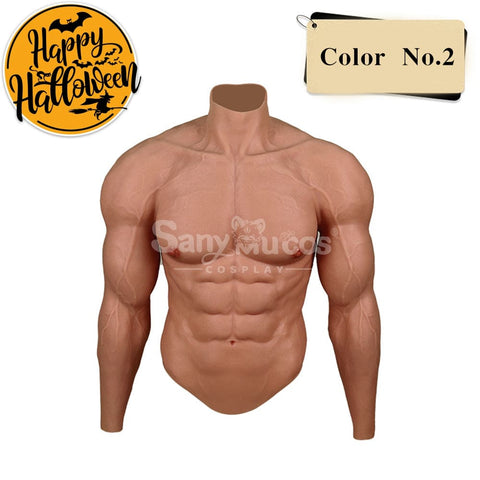 【In Stock】Cosplay Costume Fake Muscle Suit Sleeves Kirin Arm Skin Color Ivory White / Bronze / Chocolate Black Bronze
