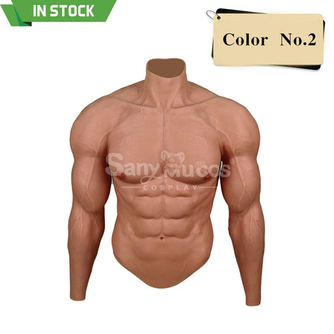 【In Stock】Cosplay Costume Fake Muscle Suit Sleeves Kirin Arm Skin Color Ivory White / Bronze / Chocolate Black Bronze