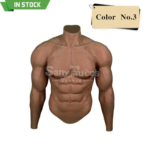 【In Stock】Cosplay Costume Fake Muscle Suit Sleeves Kirin Arm Skin Color Ivory White / Bronze / Chocolate Black