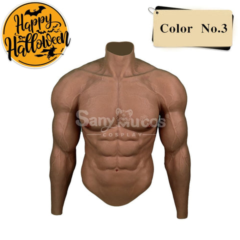 【In Stock】Cosplay Costume Fake Muscle Suit Sleeves Kirin Arm Skin Color Ivory White / Bronze / Chocolate Black