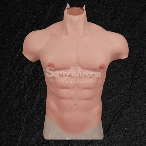 【In Stock】Cosplay Fake Muscle Suit Sleeveless Skin Color Ivory White / Bronze / Chocolate Black Sleeveless / Ivory