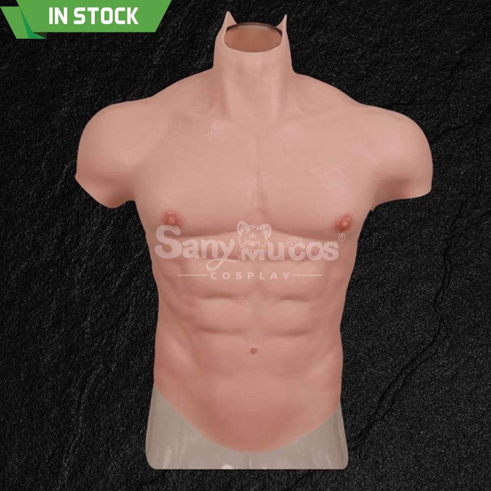 【In Stock】Cosplay Fake Muscle Suit Sleeveless Skin Color Ivory White / Bronze / Chocolate Black Sleeveless / Ivory