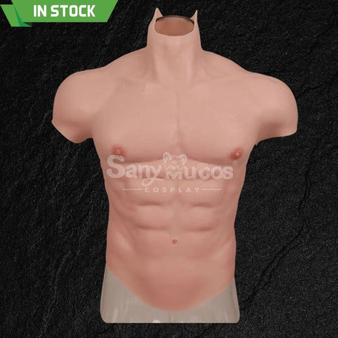 【In Stock】Cosplay Fake Muscle Suit Sleeveless Skin Color Ivory White / Bronze / Chocolate Black Sleeveless / Ivory