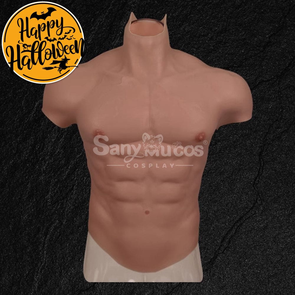 【In Stock】Cosplay Fake Muscle Suit Sleeveless Skin Color Ivory White / Bronze / Chocolate Black Sleeveless / Bronze Ver