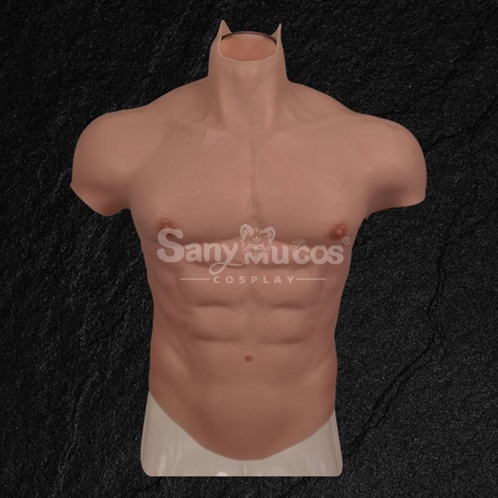 【In Stock】Cosplay Fake Muscle Suit Sleeveless Skin Color Ivory White / Bronze / Chocolate Black Sleeveless / Bronze Ver