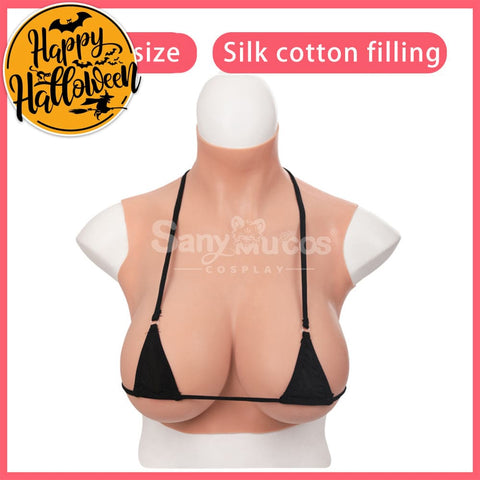 【In Stock】Cosplay Prop Fake breasts Suit Sleeveless Skin Color Ivory White / Bronze / Chocolate Black Cosplay Costumes