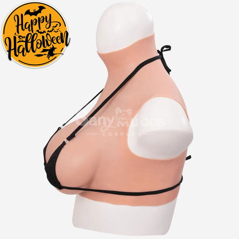 【In Stock】Cosplay Prop Fake breasts Suit Sleeveless Skin Color Ivory White / Bronze / Chocolate Black Cosplay Costumes