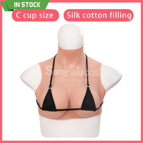 【In Stock】Cosplay Prop Fake breasts Suit Sleeveless Skin Color Ivory White / Bronze / Chocolate Black Cosplay Costumes