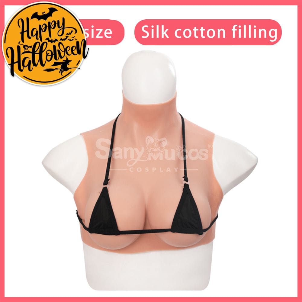【In Stock】Cosplay Prop Fake breasts Suit Sleeveless Skin Color Ivory White / Bronze / Chocolate Black Cosplay Costumes