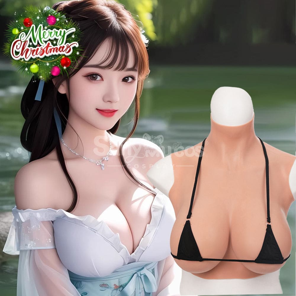 【In Stock】Cosplay Prop Fake breasts Suit Sleeveless Skin Color Ivory White / Bronze / Chocolate Black Cosplay Costumes