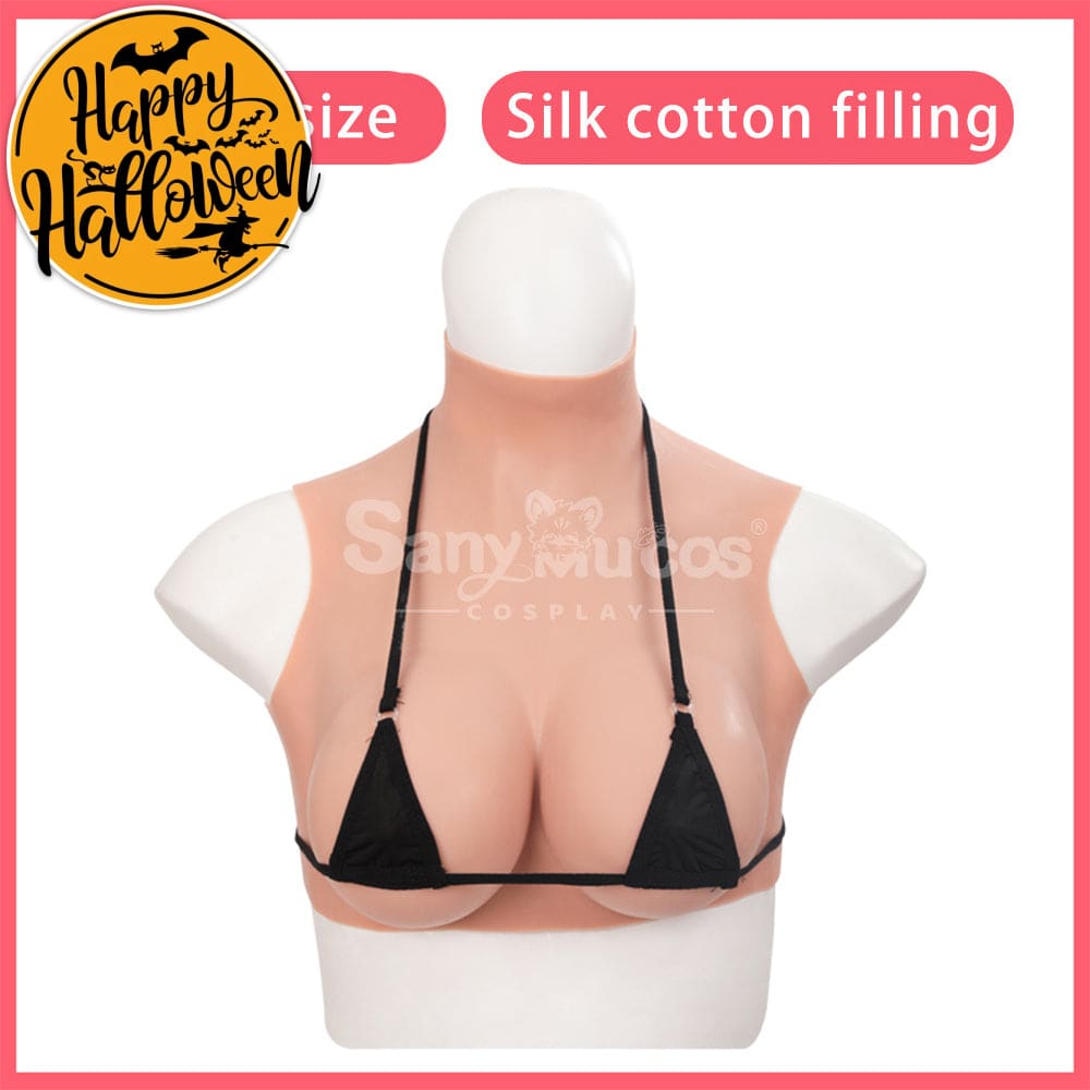 【In Stock】Cosplay Prop Fake breasts Suit Sleeveless Skin Color Ivory White / Bronze / Chocolate Black Cosplay Costumes