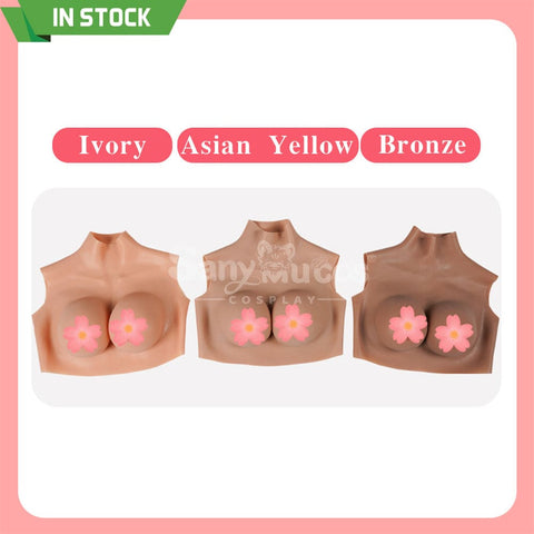 【In Stock】Cosplay Prop Fake breasts Suit Sleeveless Skin Color Ivory White / Bronze / Chocolate Black Cosplay Costumes