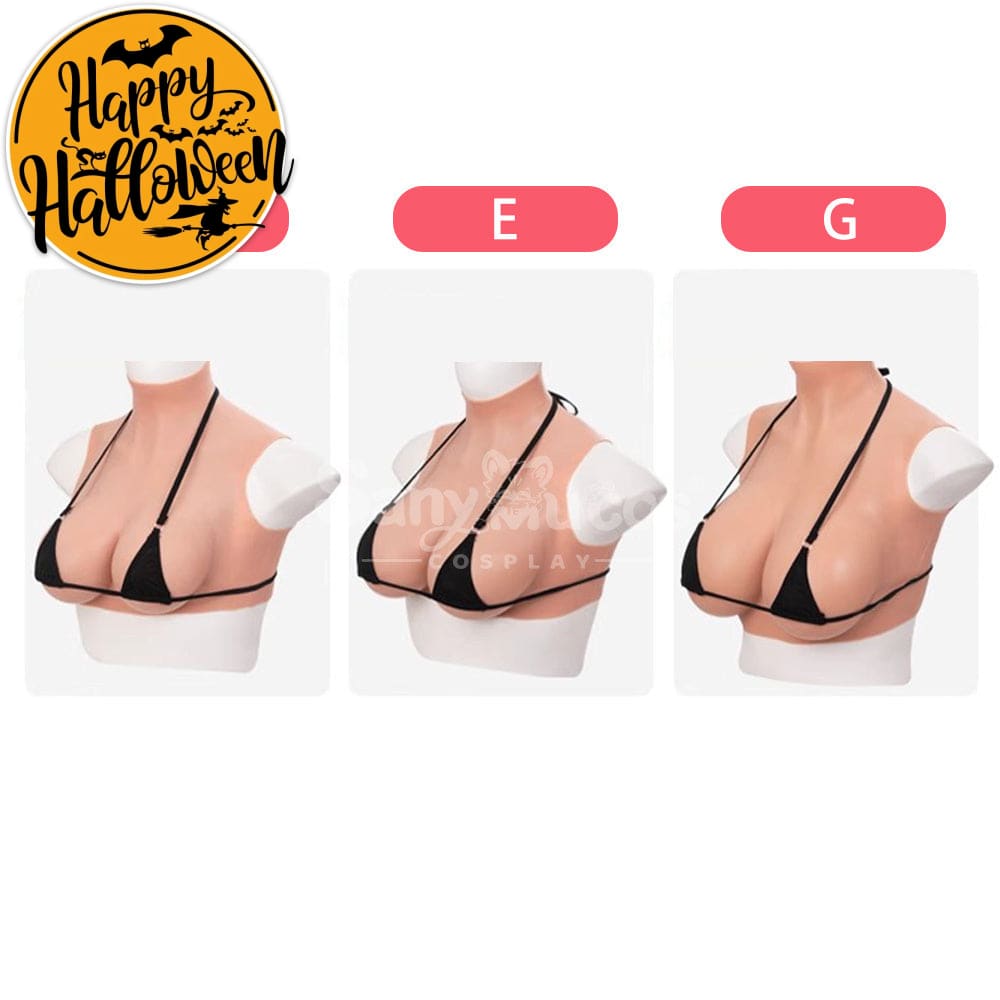 【In Stock】Cosplay Prop Fake breasts Suit Sleeveless Skin Color Ivory White / Bronze / Chocolate Black Cosplay Costumes