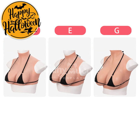 【In Stock】Cosplay Prop Fake breasts Suit Sleeveless Skin Color Ivory White / Bronze / Chocolate Black Cosplay Costumes