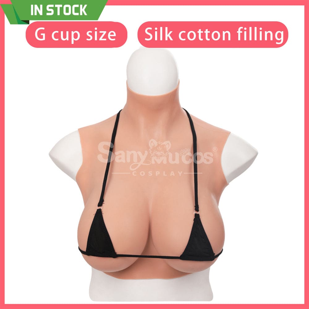 【In Stock】Cosplay Prop Fake breasts Suit Sleeveless Skin Color Ivory White / Bronze / Chocolate Black Cosplay Costumes