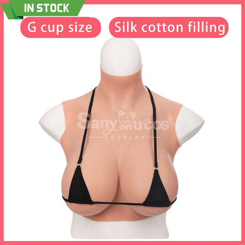 【In Stock】Cosplay Prop Fake breasts Suit Sleeveless Skin Color Ivory White / Bronze / Chocolate Black Cosplay Costumes