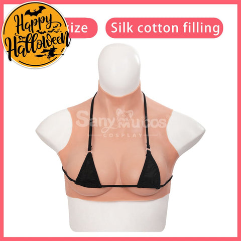 【In Stock】Cosplay Prop Fake breasts Suit Sleeveless Skin Color Ivory White / Bronze / Chocolate Black Cosplay Costumes