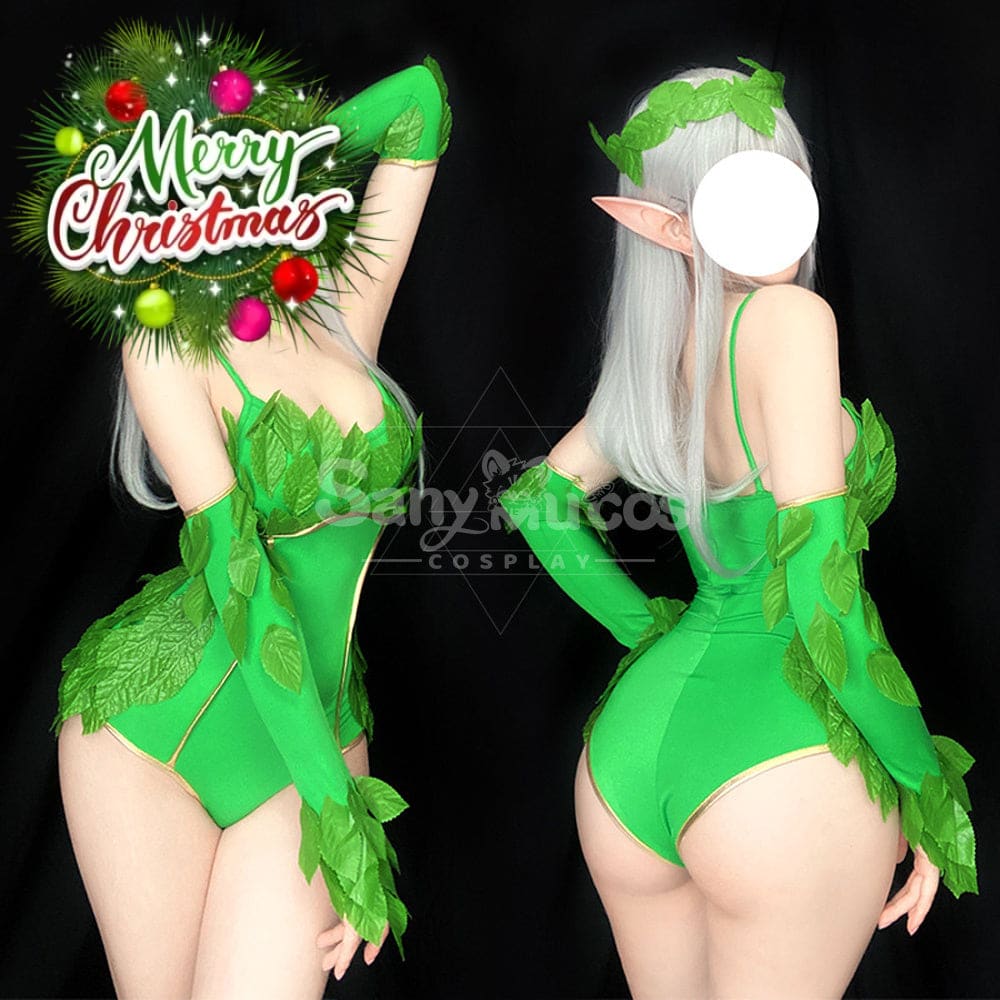 【In Stock】Halloween Cosplay Fairy Green Costume Stage Performance Costumes