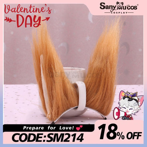 【In Stock】Fennec Fox Ears Hair Clips Cosplay Props Prop