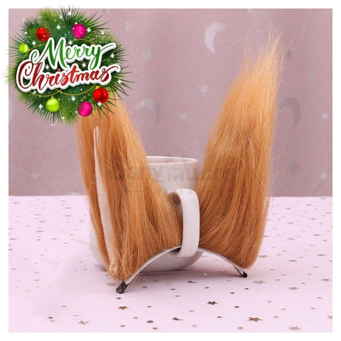 【In Stock】Fennec Fox Ears Hair Clips Cosplay Props Prop