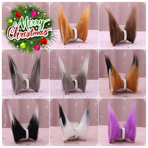 【In Stock】Fennec Fox Ears Hair Clips Cosplay Props Prop