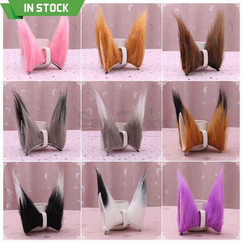 【In Stock】Fennec Fox Ears Hair Clips Cosplay Props Prop