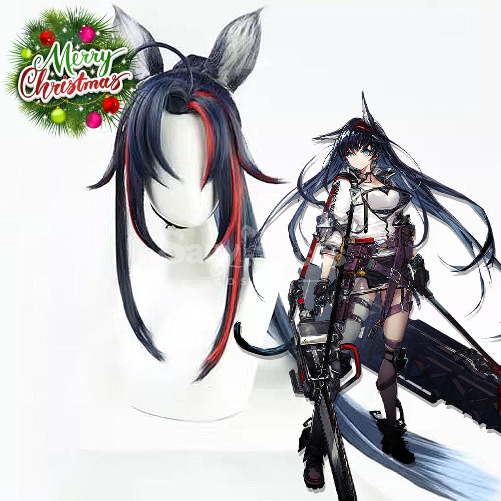 【In Stock】Game Arknights Cosplay Blaze Explosive Blue Flame Cosplay Wig Cosplay Wigs