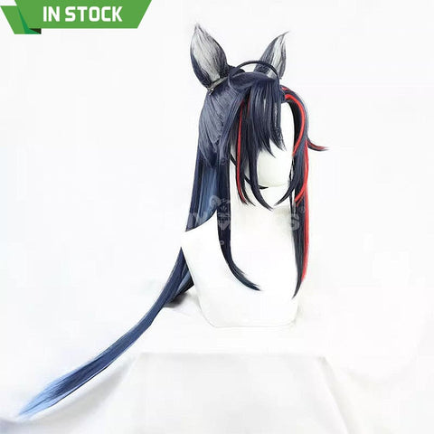 【In Stock】Game Arknights Cosplay Blaze Explosive Blue Flame Cosplay Wig Cosplay Wigs