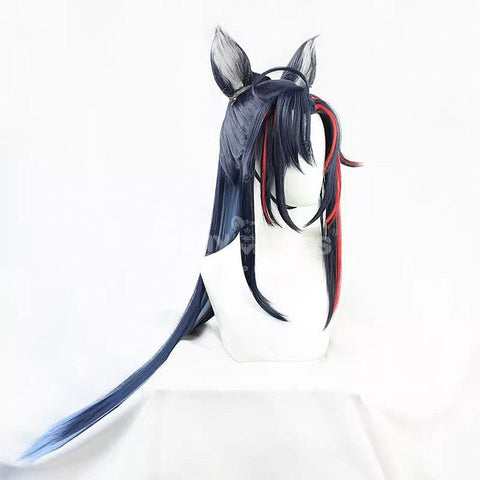【In Stock】Game Arknights Cosplay Blaze Explosive Blue Flame Cosplay Wig Cosplay Wigs