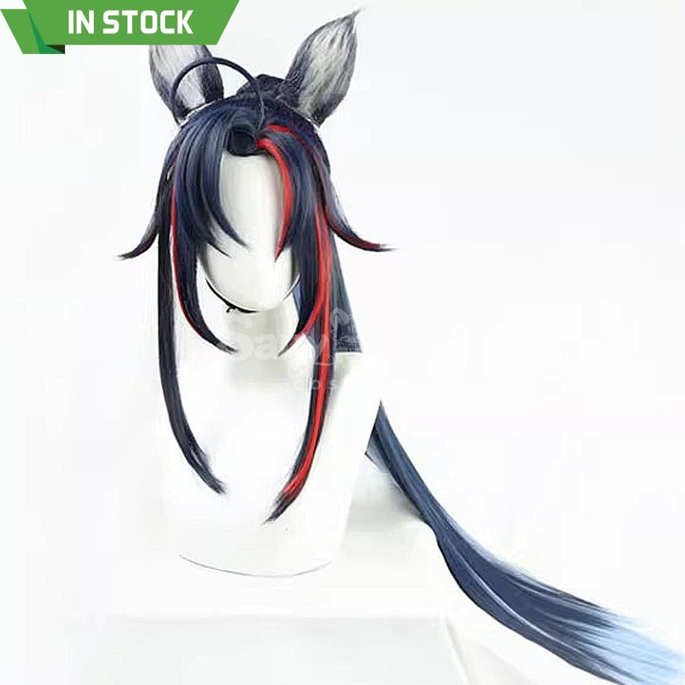 【In Stock】Game Arknights Cosplay Blaze Explosive Blue Flame Cosplay Wig Cosplay Wigs