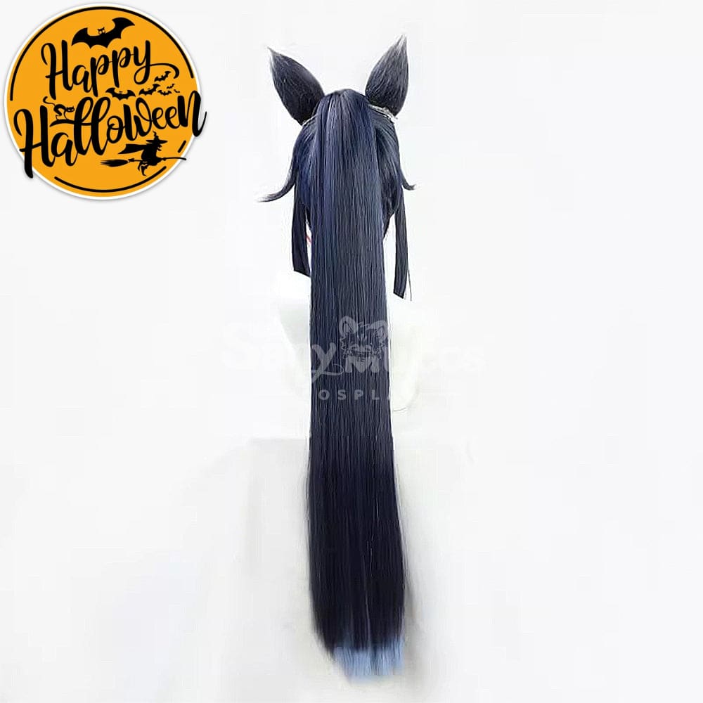 【In Stock】Game Arknights Cosplay Blaze Explosive Blue Flame Cosplay Wig Cosplay Wigs