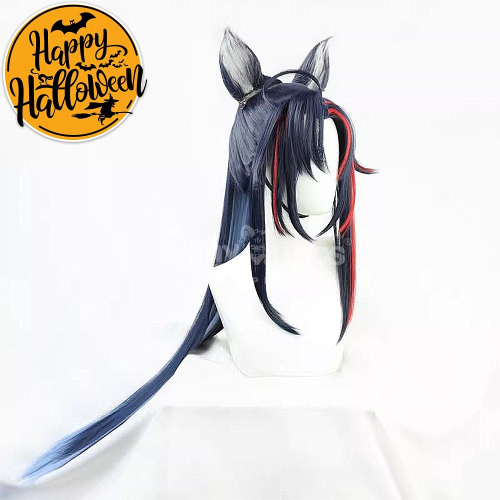 【In Stock】Game Arknights Cosplay Blaze Explosive Blue Flame Cosplay Wig Cosplay Wigs