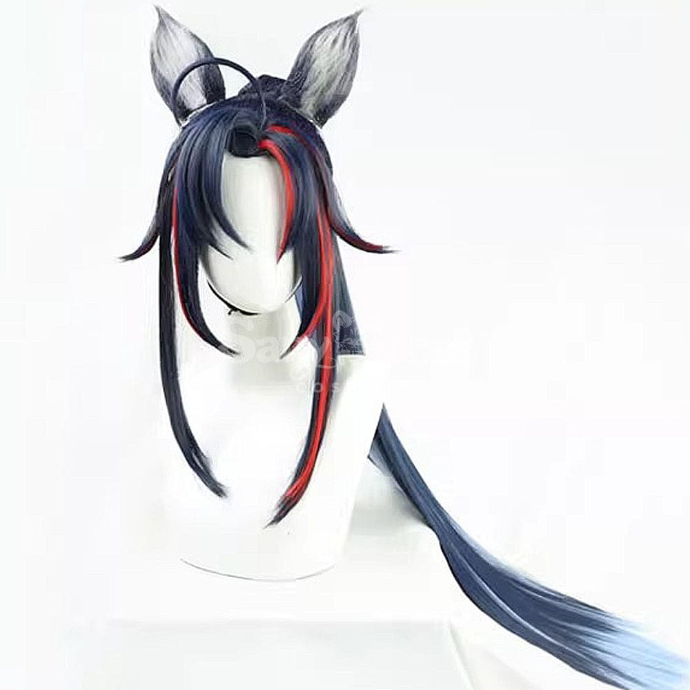 【In Stock】Game Arknights Cosplay Blaze Explosive Blue Flame Cosplay Wig Cosplay Wigs