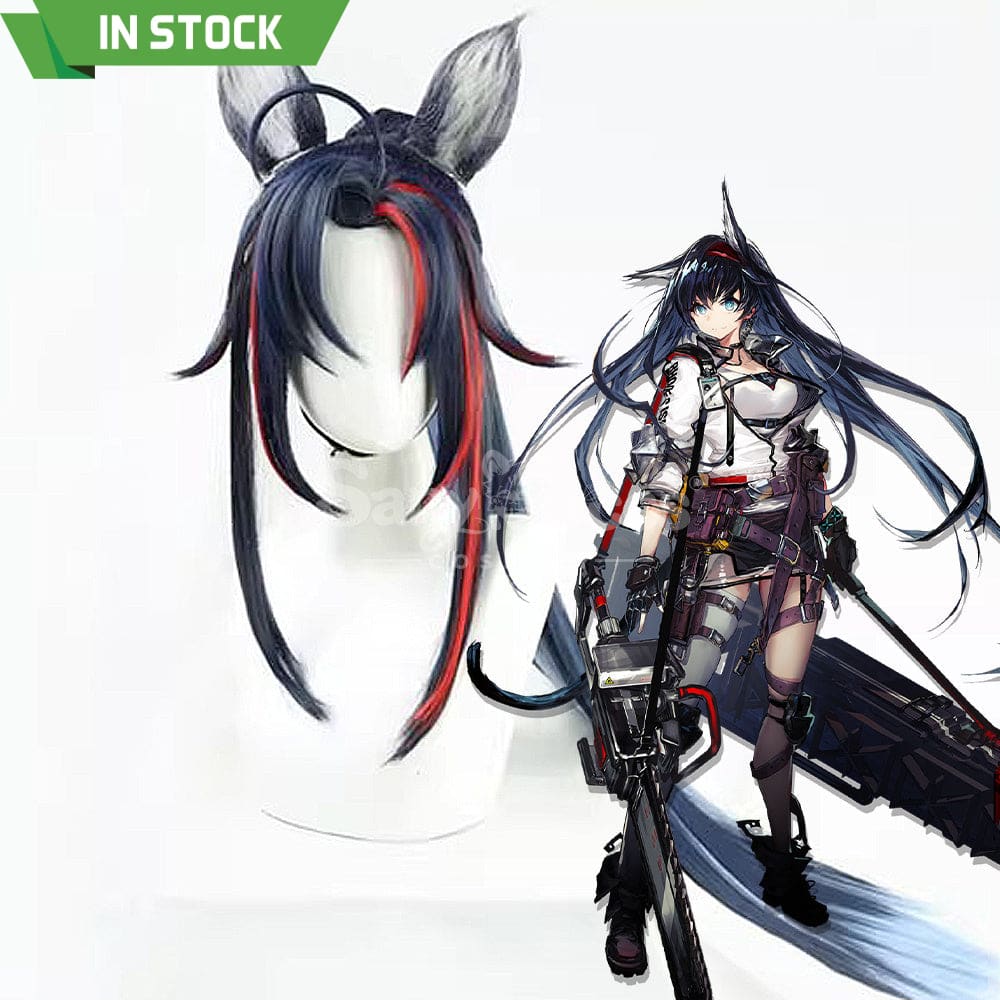 【In Stock】Game Arknights Cosplay Blaze Explosive Blue Flame Cosplay Wig Cosplay Wigs