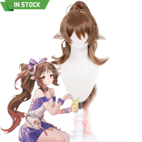 【In Stock】Game Arknights Cosplay Eyjafjalla the Hvít Aska Cosplay Wig Cosplay Wigs