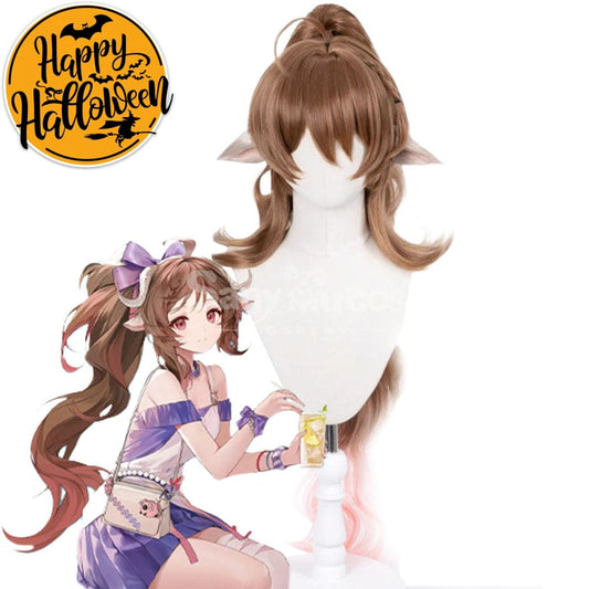 【In Stock】Game Arknights Cosplay Eyjafjalla the Hvít Aska Cosplay Wig Cosplay Wigs 1000