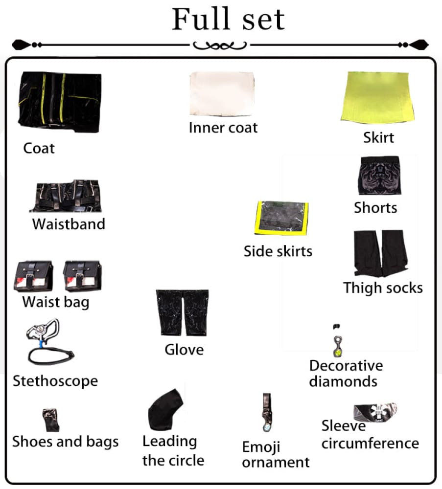 【In Stock】Game Arknights Cosplay Mon3tr Cosplay Costume Accessories excluded / S Cosplay Costumes