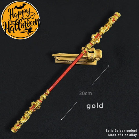 【In Stock】Game Black Myth Wukong Cosplay Ruyi Golden Hoop Props 22Cm And 30Cm / #1 Prop