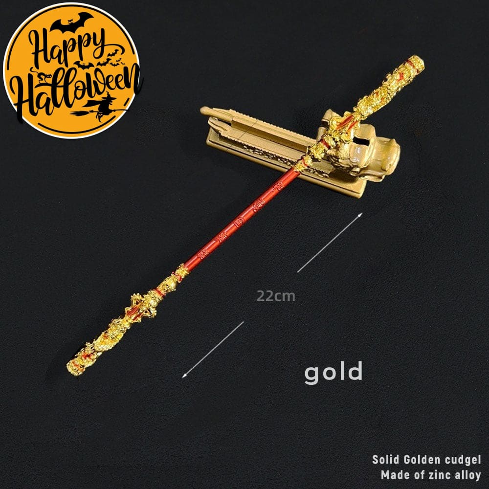 【In Stock】Game Black Myth Wukong Cosplay Ruyi Golden Hoop Props 22Cm And 30Cm / #1 Prop