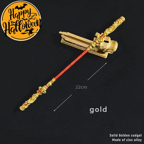 【In Stock】Game Black Myth Wukong Cosplay Ruyi Golden Hoop Props 22Cm And 30Cm / #1 Prop