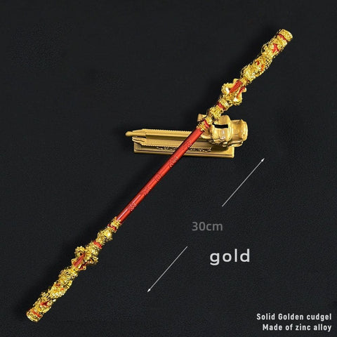 【In Stock】Game Black Myth Wukong Cosplay Ruyi Golden Hoop Props 22Cm And 30Cm / #1 Prop