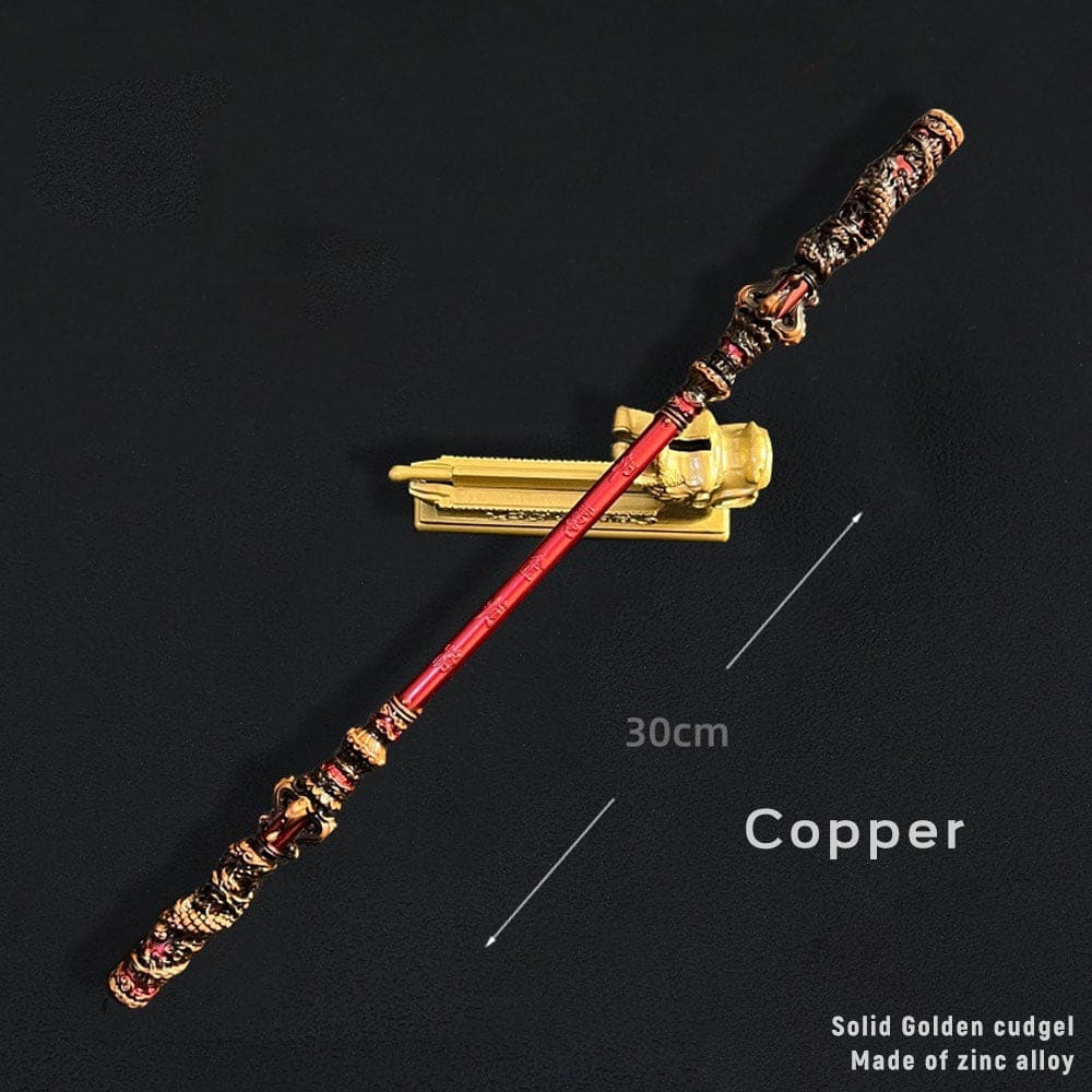 【In Stock】Game Black Myth Wukong Cosplay Ruyi Golden Hoop Props 22Cm And 30Cm / #2 Prop