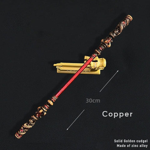 【In Stock】Game Black Myth Wukong Cosplay Ruyi Golden Hoop Props 22Cm And 30Cm / #2 Prop