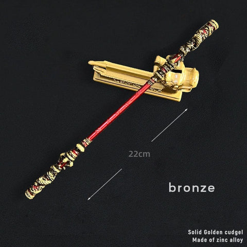 【In Stock】Game Black Myth Wukong Cosplay Ruyi Golden Hoop Props 22Cm And 30Cm / #2 Prop