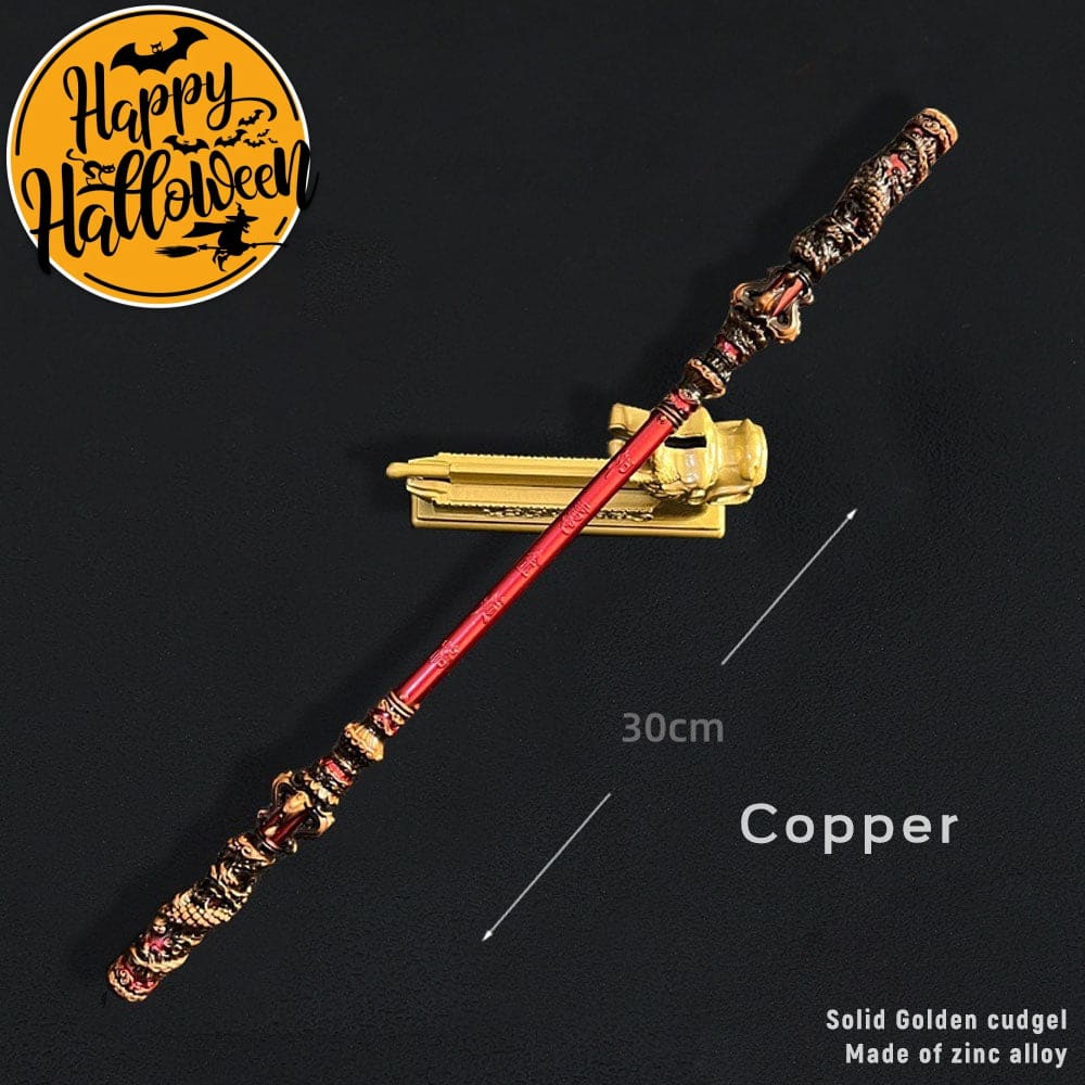 【In Stock】Game Black Myth Wukong Cosplay Ruyi Golden Hoop Props 22Cm And 30Cm / #2 Prop
