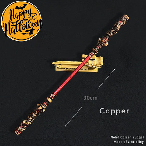 【In Stock】Game Black Myth Wukong Cosplay Ruyi Golden Hoop Props 22Cm And 30Cm / #2 Prop